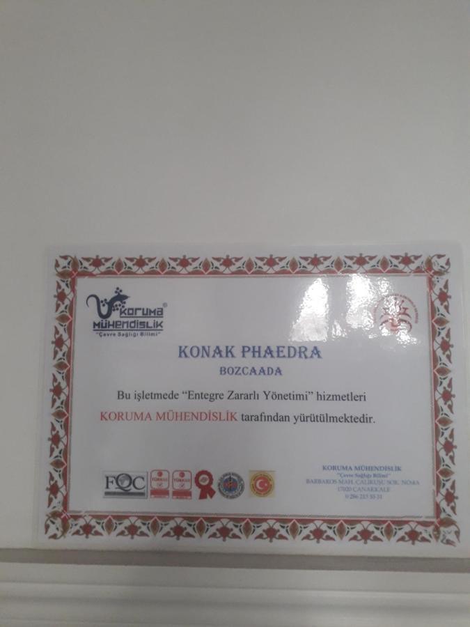 Konak Phaedra Bozcaada Zewnętrze zdjęcie